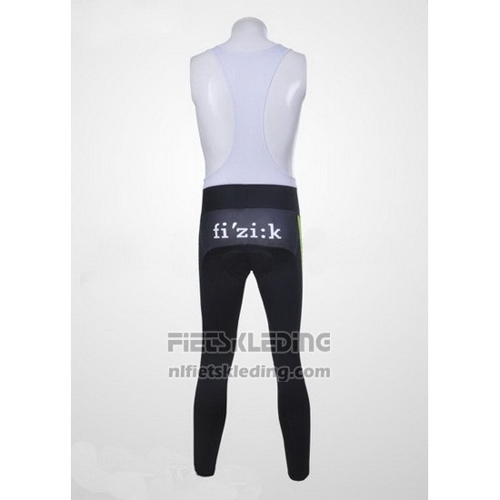 2011 Fietskleding Liquigas Cannondale Zwart en Groen Lange Mouwen en Koersbroek